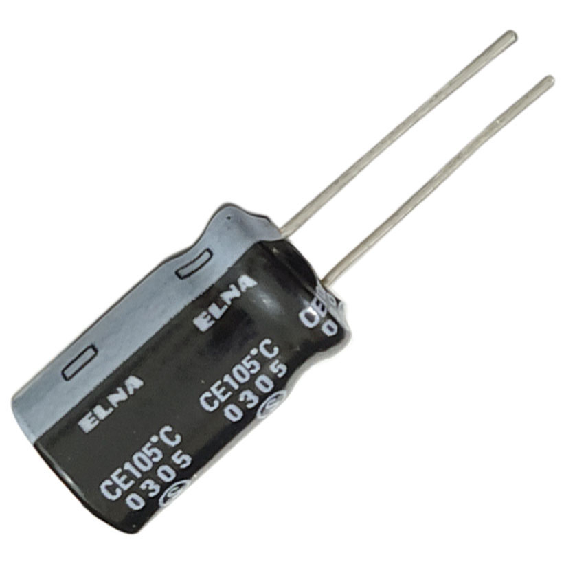 خازن 680 میکروفاراد النا مدل RJF16 بسته 10 عددی