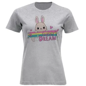 تی شرت آستین کوتاه زنانه مدل خرگوش A67