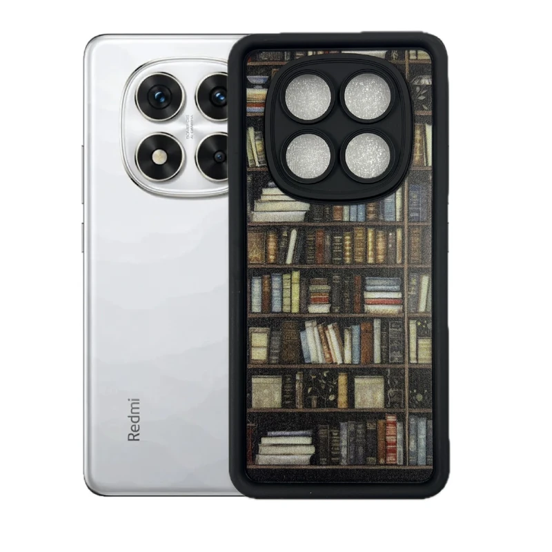 کاور طرح کتابخانه نیمه شب مناسب برای گوشی موبایل شیائومی Redmi Note 14 Pro 4g