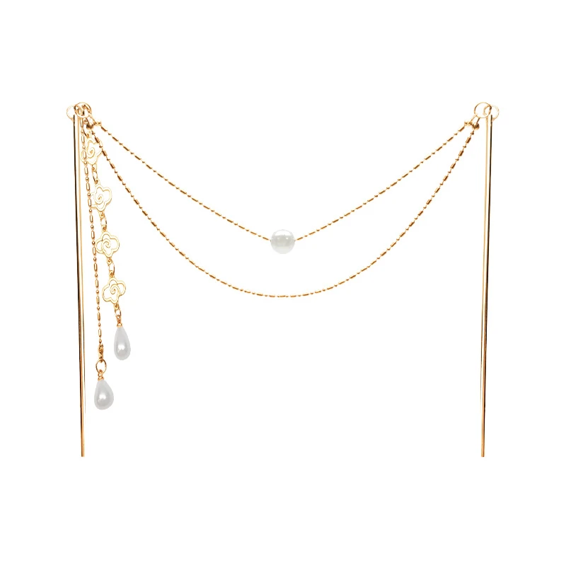 گیره مو زنانه مدل کانزاشی ژاپنی دوبل آویزدار کد 4088