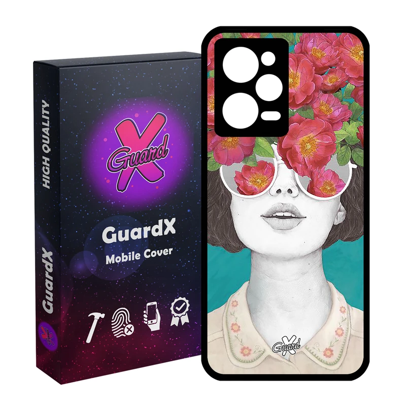 کاور گارد ایکس طرح Girl مدل Glass10148 مناسب برای گوشی موبایل شیائومی Redmi Note 12 Pro 5G/Poco X5 Pro 5G/Note 12 Pro Pro speed