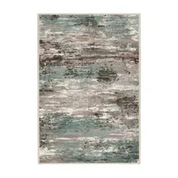 فرش ماشینی 1000 شانه زمینه کرم حاشیه سبز اورکوم مدل نانو چاپ بدون پرز طرح مینیمال دلنو کد OR.1122.06