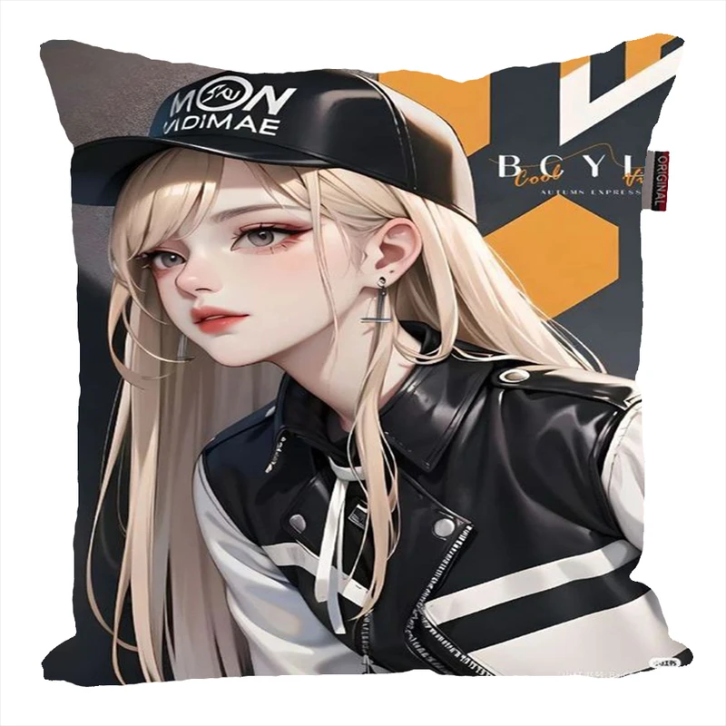 کوسن ناریکو مدل فانتزی طرح انیمه دختر کد 04840