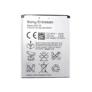 باتری موبایل مدل BST_33 ظرفیت 1000 میلی آمپر ساعت مناسب برای گوشی موبایل سونی اریکسون  K800