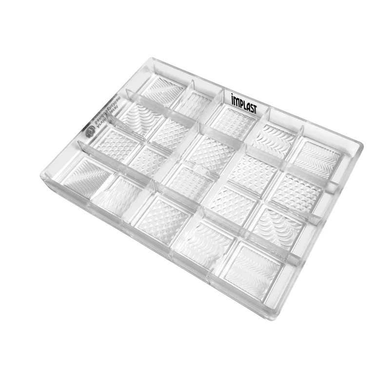 قالب شکلات ایمپلاست مدل مربع طرح دار کد 141
