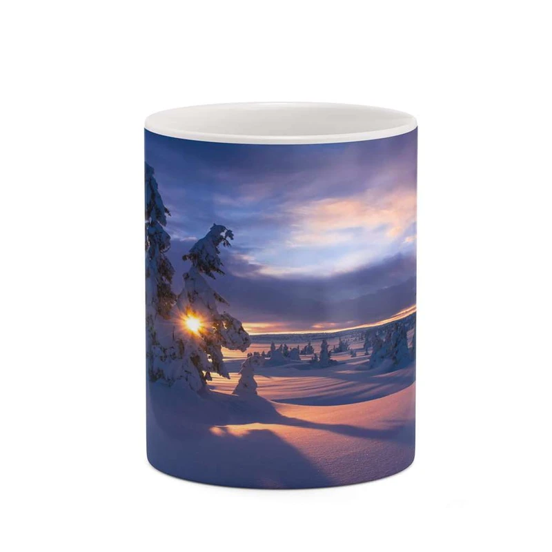 ماگ کاکتی مدل منظره برفی کد mgh18458