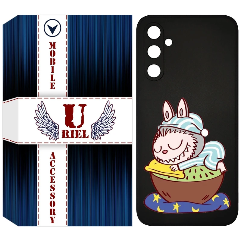 کاور یوریل قاب مدل KSH کد 127 طرح عروسک لبوبو مناسب برای گوشی موبایل سامسونگ Galaxy S23 FE