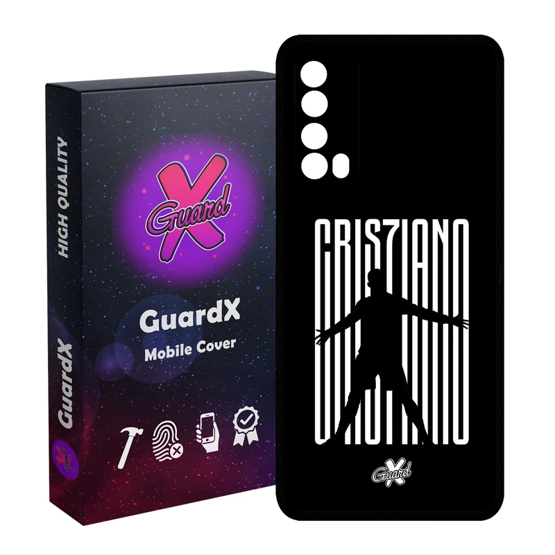 کاور گارد ایکس طرح CR7 مدل Glass10115 مناسب برای گوشی موبایل هوآوی Y7A / P Smart 2021