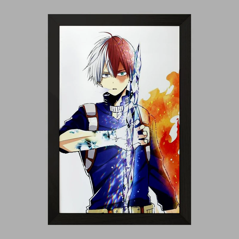 تابلو خندالو مدل شوتو تودوروکی انیمه قهرمان من  کد 13240