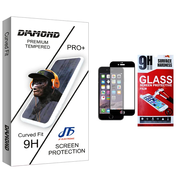 محافظ صفحه نمایش مات جی اف مدل Diamond glass مناسب برای گوشی موبایل اپل iPhone 6/6s