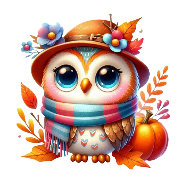 استیکر پارچه و لباس پاد آفرین طرح جغد کد 1663