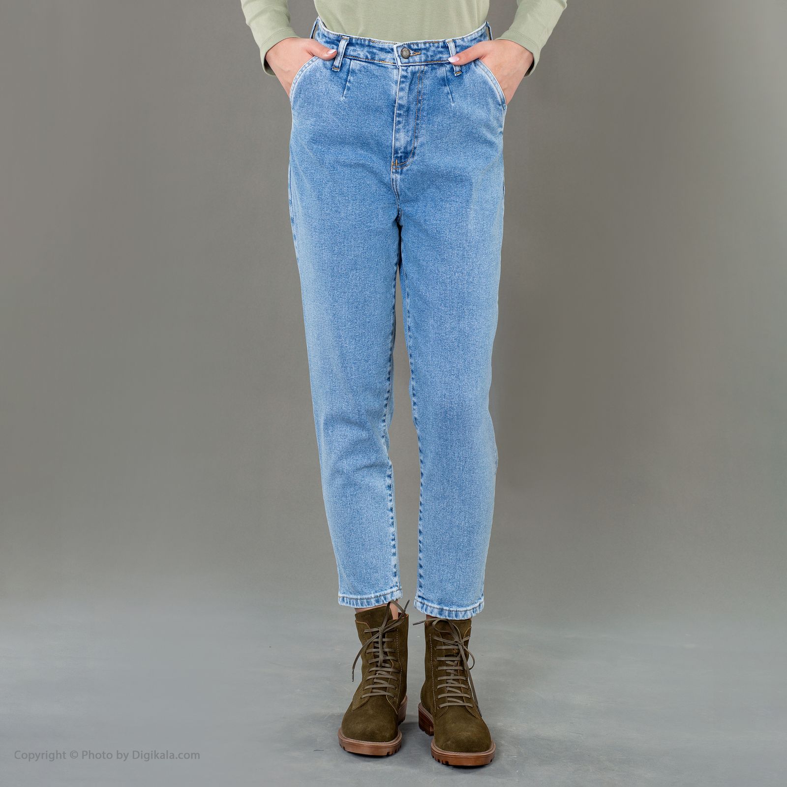 شلوار جین زنانه ایزی دو مدل مام فیت کد 218126050 -  - 1