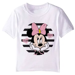 تی شرت آستین کوتاه دخترانه مدل میکی موس F6