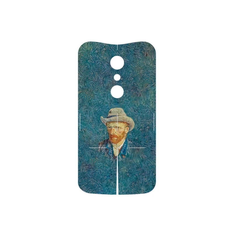 برچسب پوششی ماهوت مدل Self portrait with a gray felt hat مناسب برای گوشی موبایل موتورولا Moto G 2nd gen