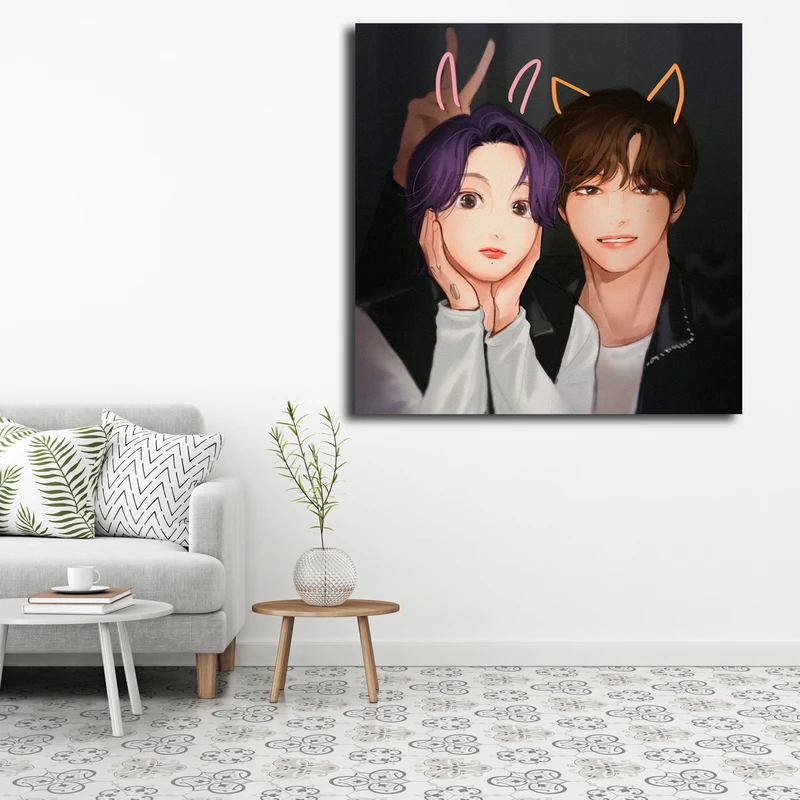 تابلو شاسی مدل taekook fanart کد 22