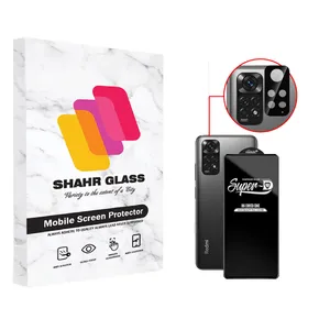 محافظ لنز دوربین شهر گلس مدل 2SFA مناسب برای گوشی موبایل شیائومی Redmi Note 11 به همراه محافظ صفحه نمایش