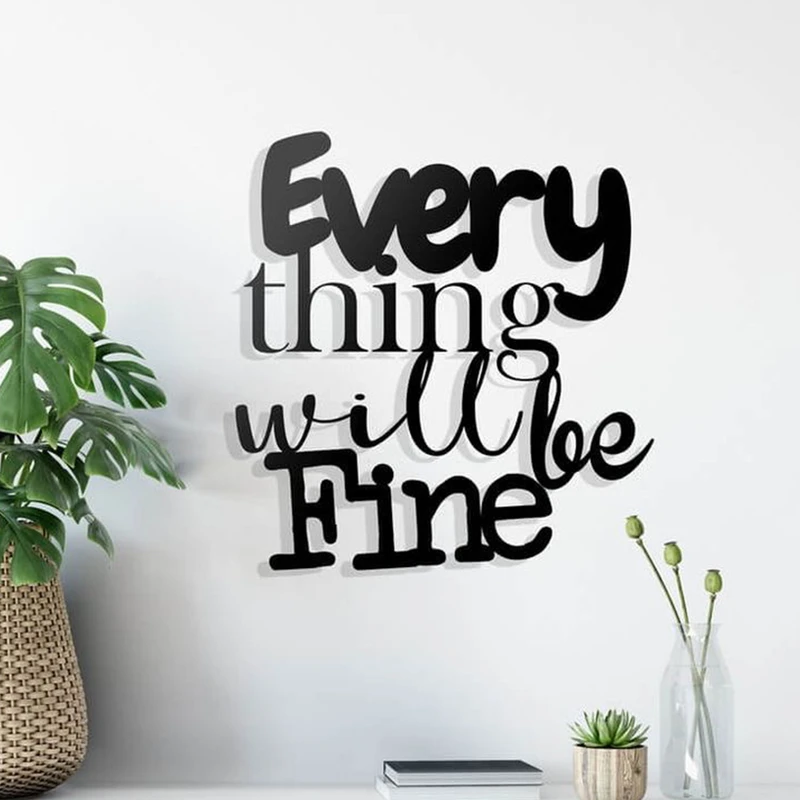 استیکر دکو رستا مدل Every thing will be fine کد C164