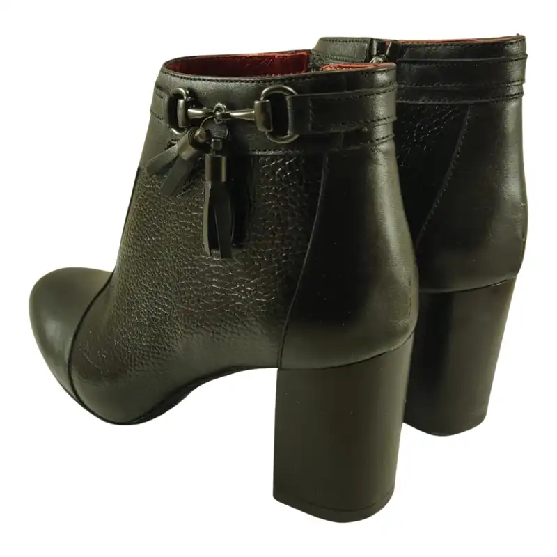 نیم بوت زنانه مدل چرم طبیعی کد 677.1