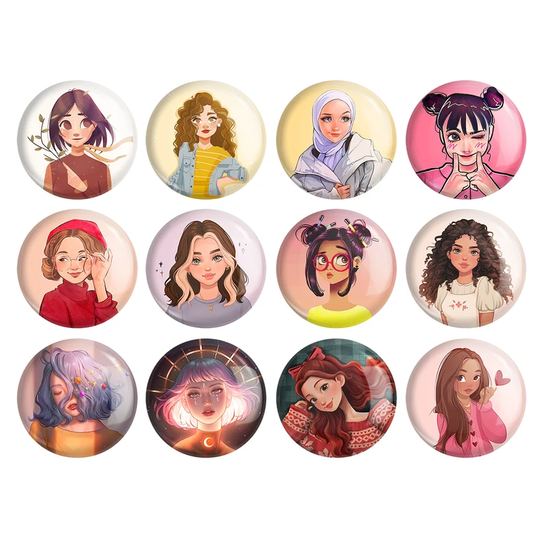 پیکسل خندالو مدل دخترانه کد 1638 مجموعه 12 عددی