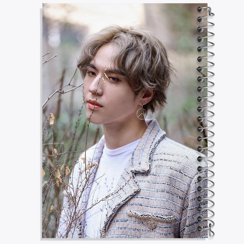 دفتر شطرنجی 50 برگ خندالو طرح یوگیوم گروه گات سون GOT7 کد 11641