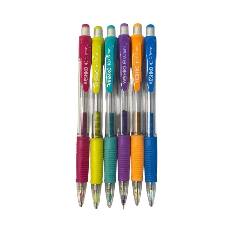 مداد نوکی 0.7 میلی متری  وشکو مدل فنری بسته 6 عددی