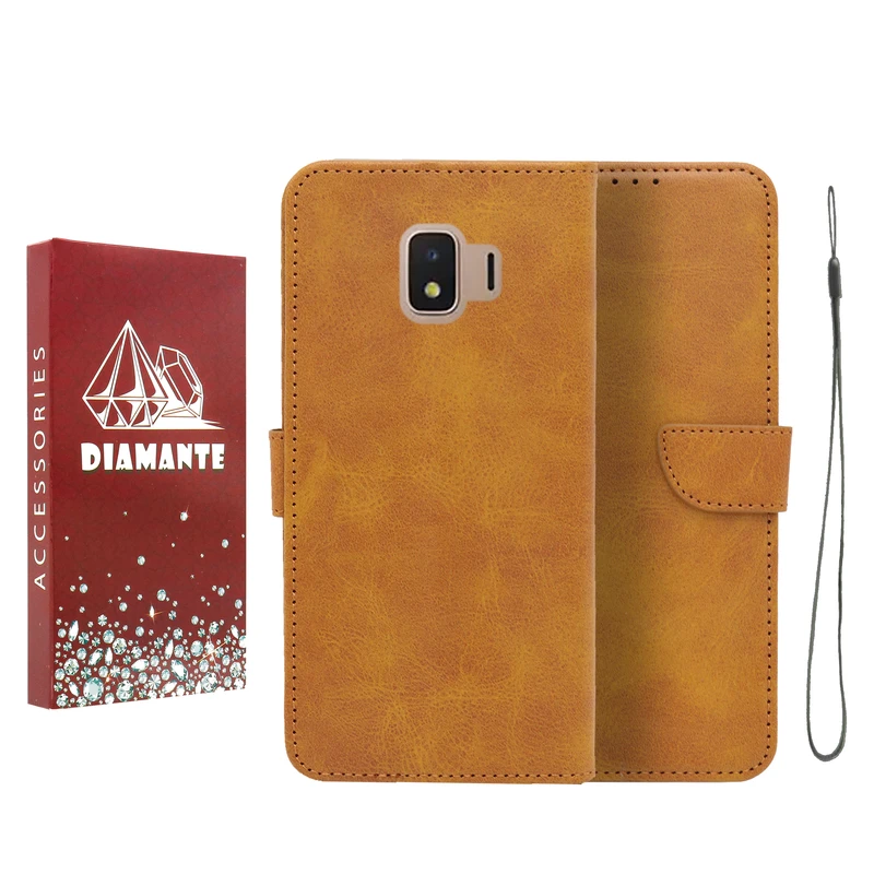 کیف کلاسوری دیامانته مدل Bandaviz Rd مناسب برای گوشی موبایل سامسونگ Galaxy J2 Core به همراه بند آویز