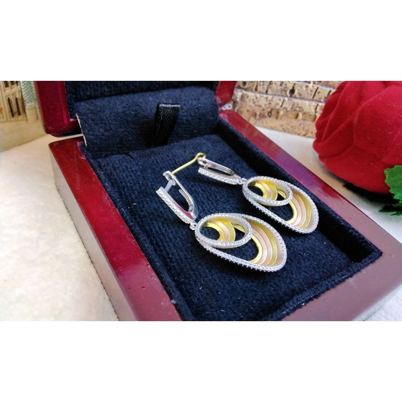 گوشواره نقره زنانه مدل g-2154