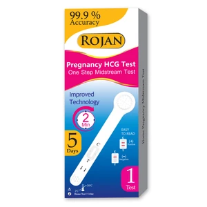 تست بارداری روژان مدل میداِستریم خودکاری 99.9 درصد 