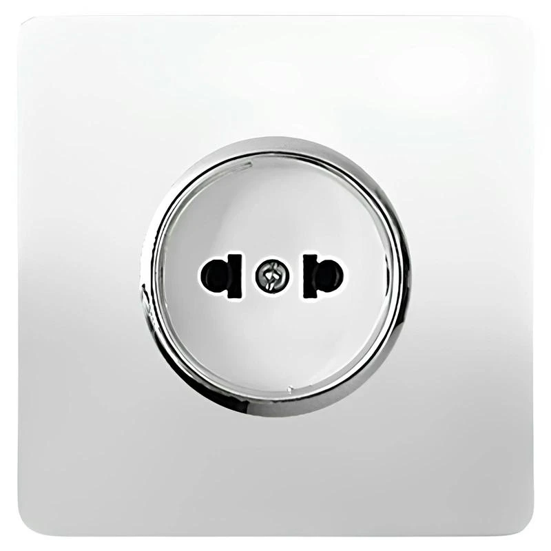 پریز صنایع آسیا الکتریک مدل کریستال WHI-SLV بسته 10عددی