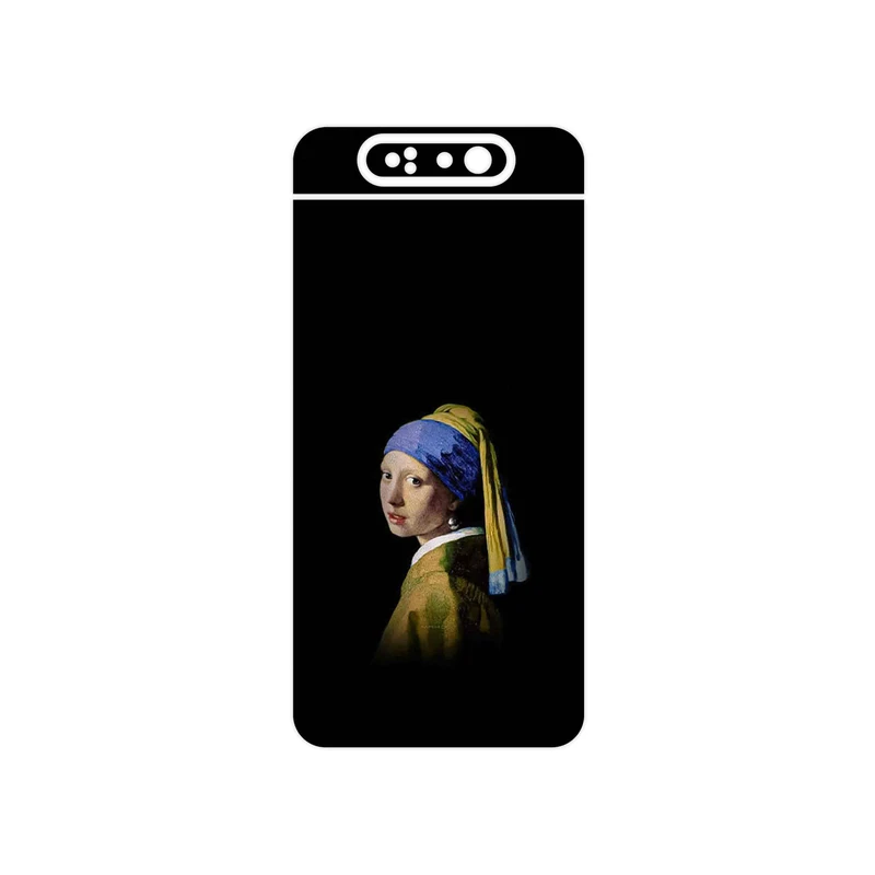 برچسب پوششی ماهوت مدل Girl with a Pearl Earring of Vermeer مناسب برای گوشی موبایل سامسونگ Galaxy A80