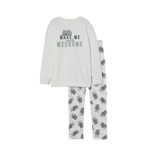 ست تی شرت و شلوار دخترانه اچ اند ام کد 3479