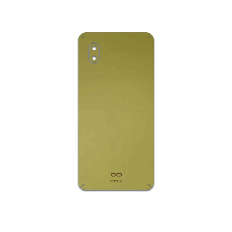 برچسب پوششی ماهوت مدل Matte-Gold مناسب برای گوشی موبایل سامسونگ Galaxy A01 Core