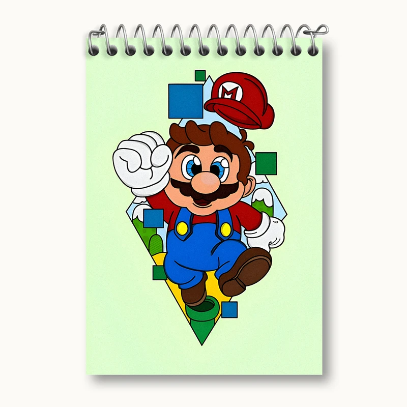 دفتر یادداشت 50 برگ خندالو طرح سوپر ماریو کد N4571