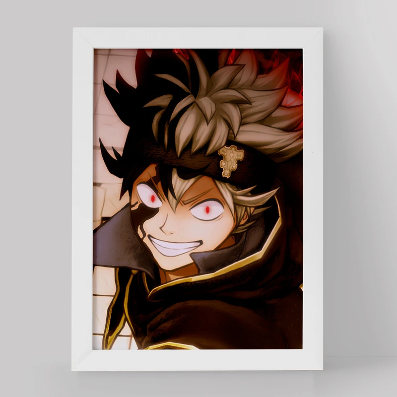 تابلو خندالو مدل آستا انیمه بلک کلاور Black Clover کد 11717