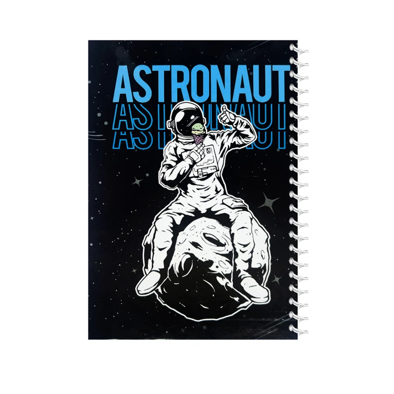 دفتر مشق 160 برگ پاپکو مدل ASTRONAUT کد PN-6177