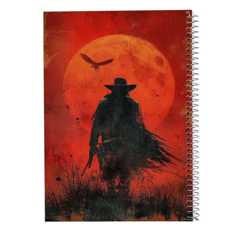 دفتر ژورنال نویسی 50 برگ مدوپد مدل نقطه ای طرح رد دد red dead کد DF13515