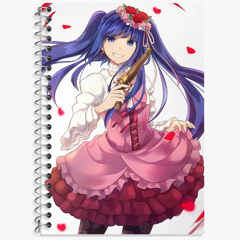 دفتر زبان 50 برگ خندالو مدل دو خط طرح بازی اومینکو (Umineko) کد 34582