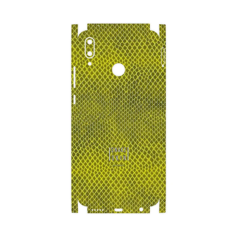 برچسب پوششی ماهوت مدل Yellow Snake Skin-FullSkin مناسب برای گوشی موبایل هوآوی Y9 2019