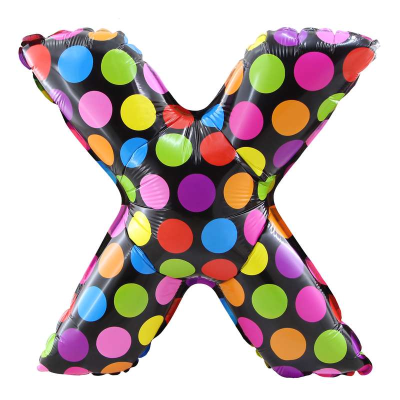 بادکنک فویلی مدل حروف کد X