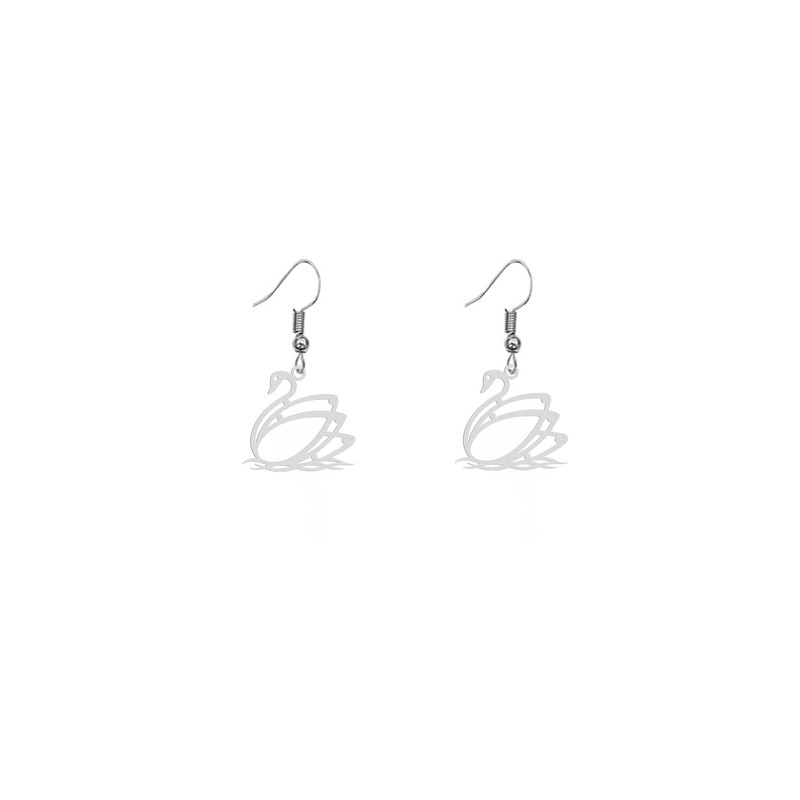 گوشواره زنانه هایکا طرح قو مدل ha 690
