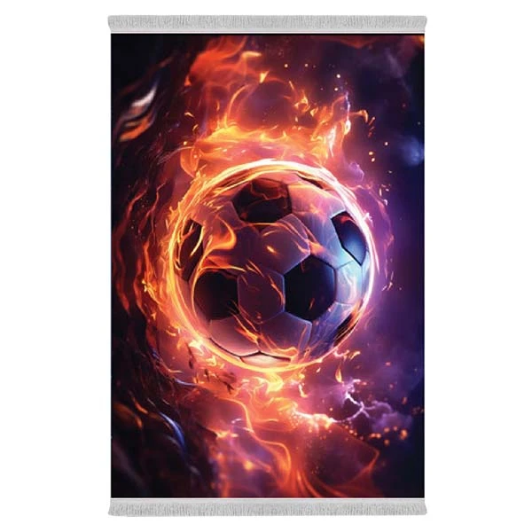 فرش پارچه‌ای دفه مدل فرشینه طرح فانتزی کد 8222