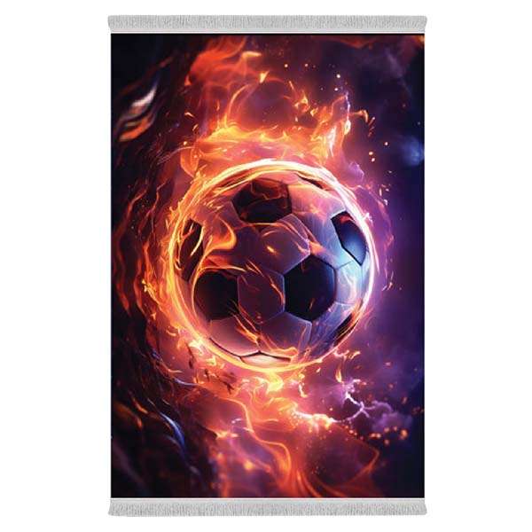 فرش پارچه‌ای دفه مدل فرشینه طرح فانتزی کد 8222