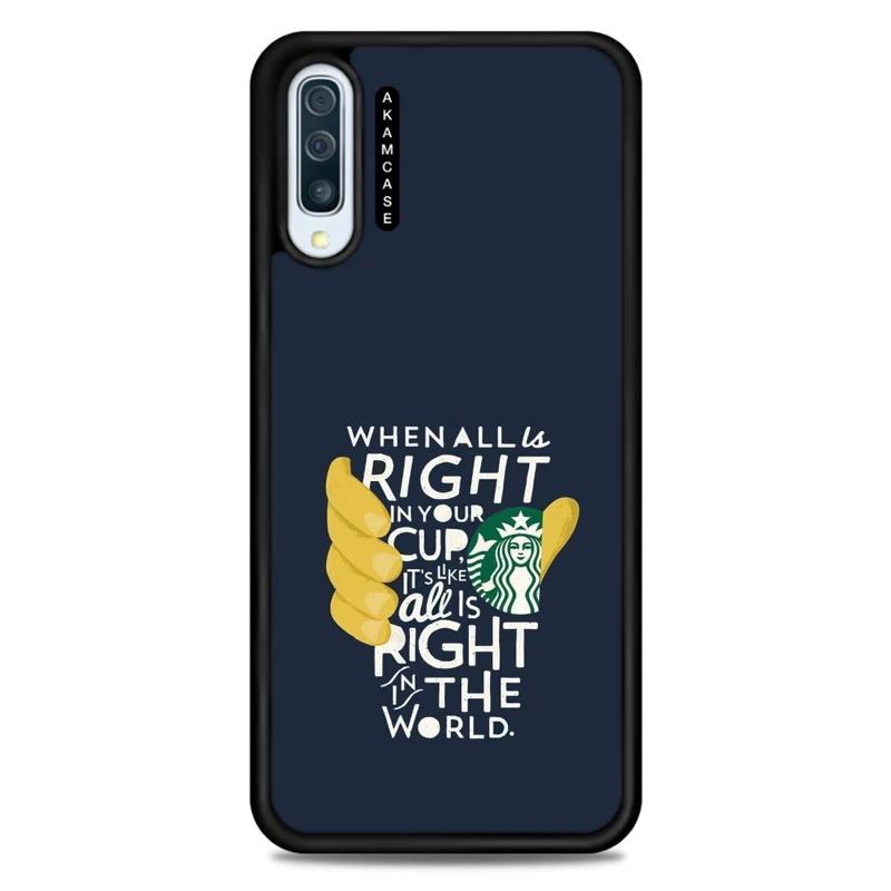 کاور آکام مدل AMC-WSGA50-STARBUCKS-31 مناسب برای گوشی موبایل سامسونگ Galaxy A50