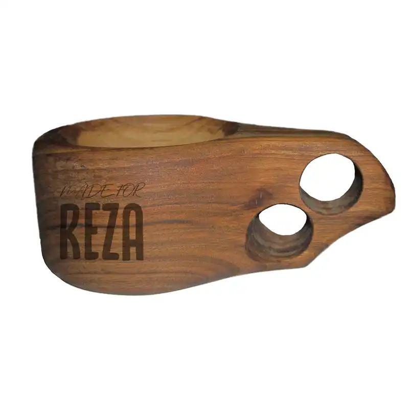 لیوان چوبی مدل رضا