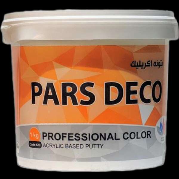 رنگ اکریلیک آبی مات پارس دکو کد 001 حجم 1لیتر