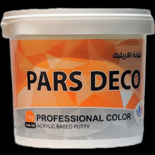 رنگ اکریلیک آبی مات پارس دکو کد 001 حجم 1لیتر