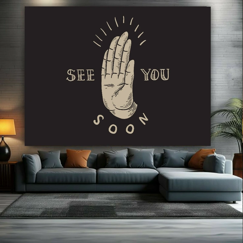 تابلو بوم طرح see soon you کد BK1657