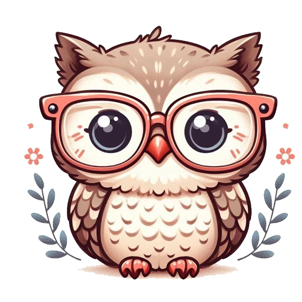 استیکر پارچه و لباس پاد آفرین طرح جغد بامزه کد 1152