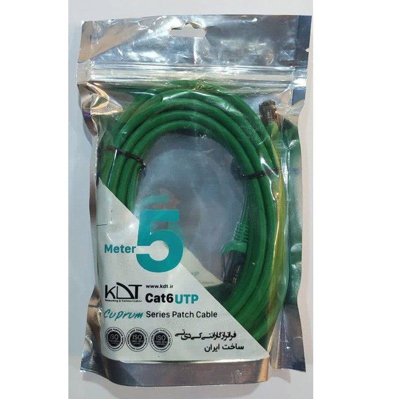پچ کورد Cat6 کی دی تی مدل AWG24