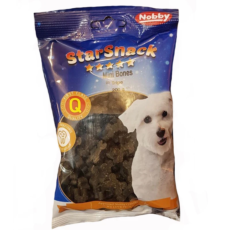 تشویقی سگ نوبی مدل TRIPE طعم گوشت گوسفند و سیرابی وزن 200 گرم